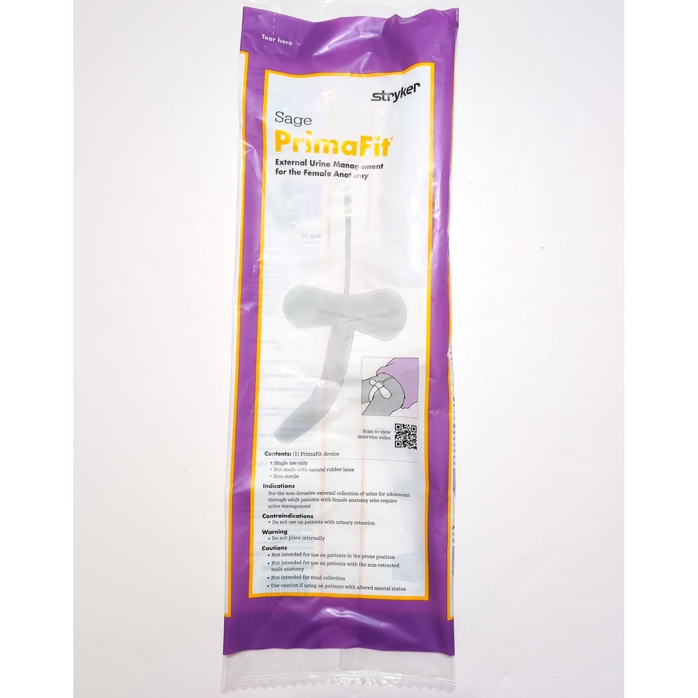 Stryker Sage PrimaFit Female External Urine Management #5400 OS White NWT New